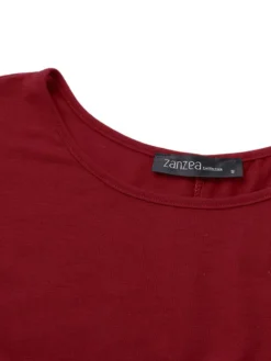 Solid Color O-neck High Slit Plus Size Dress For Women -Zanzea Shop 0387e17f b877 49ce 878d db0627f299d9