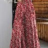 Bohemian High Waist Floral Print Loose Pants