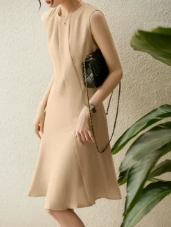 Solid Sleeveless Invisible Zip Crew Neck Mermaid Hem Dress 15 Solid Sleeveless Invisible Zip Crew Neck Mermaid Hem Dress -Zanzea Shop 04eb1a9d df86 4783 8661 d4d55ff2f211