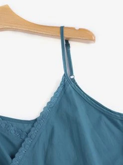 Women Plain Wrap Tie Side Cotton Spaghetti Strap Cami -Zanzea Shop 061e48f4 4a23 42c6 b843 999904cbed50