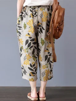 Vintage Floral Print Elastic Waist Plus Size Pants With Pockets -Zanzea Shop 06cdbf8b c913 493e 83f9 3cdd50315cc3