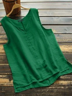 Solid Sleeveless V-neck Tank Top For Women -Zanzea Shop 090ef55d a4be 48fb b097 8a2a133e38ab
