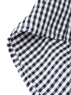 Contrast Plaid Bishop Sleeve Knot Plus Size Blouse 21 Contrast Plaid Bishop Sleeve Knot Plus Size Blouse -Zanzea Shop 0afdca96 146f 4ee5 994a 12a2f3ab9fb1