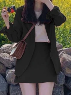 Solid Long Sleeve Lapel Blazer A-line Skirt Two Pieces Suit 17 Solid Long Sleeve Lapel Blazer A-line Skirt Two Pieces Suit -Zanzea Shop 0fa3d5cf 2642 463f 93e3 4b678bfa841a