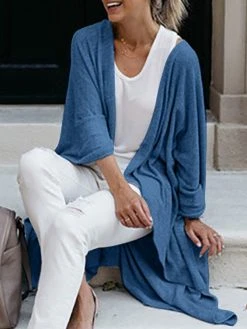 Solid Dolman Sleeve Open Front Casual Kimono -Zanzea Shop 17ce4aa3 9c33 4cb7 a567 0fbe654f1703