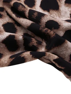 Leopard Print Lapel Button Plus Size Dress With Pockets -Zanzea Shop 19f94ffb 027a 4e42 96c0 5caccf6188ee