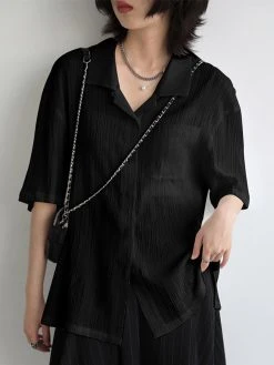 Solid Textured Half Sleeve Button Front Lapel Shirt 15 Solid Textured Half Sleeve Button Front Lapel Shirt -Zanzea Shop 1b1f58a7 627f 4b60 8db3 0b594d3c8ed9