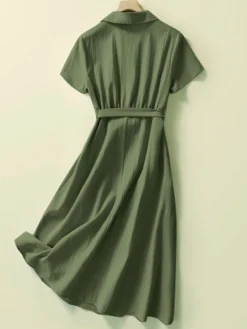Solid Pocket Button Lapel Short Sleeve Shirt Dress With Belt 15 Solid Pocket Button Lapel Short Sleeve Shirt Dress With Belt -Zanzea Shop 1bcc1d3d e3f9 4a7b 974a 298c64d8e2e3