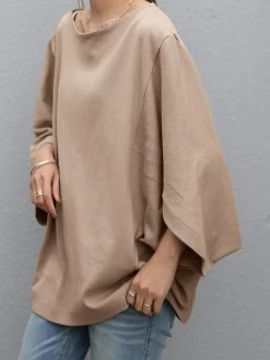 Solid Dolman Sleeve Loose O-neck Casual Women Blouse -Zanzea Shop 1c8a1d38 0fac 4be0 82a0 bdb0942c5496