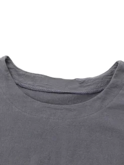 Solid Color O-neck Long Sleeves Asymmetrical Midi Hem Dress -Zanzea Shop 1e0e68be 43a4 4ff1 9bbb 02d6825a8621