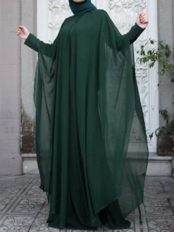 Plus Size Muslim Double Layer Two-piece Chiffon Maxi Dress -Zanzea Shop 1f70e0ac 8ce2 40d8 936c bbf7d6a32755