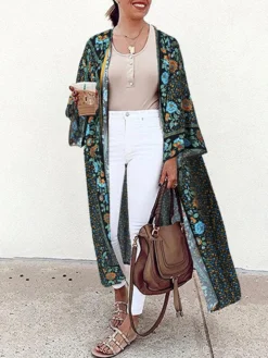 Floral Print Long Sleeve Plus Size Casual Cardigan For Women -Zanzea Shop 204bd9fb 9cb7 4e26 bcbe 7393b1de9f60