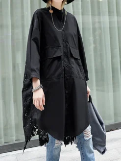 Lace Crochet Long Sleeve Irregular Trim Plus Size Long Shirt 15 Lace Crochet Long Sleeve Irregular Trim Plus Size Long Shirt -Zanzea Shop 20d9c2e2 0d73 48b4 b020 a9fdae246eda