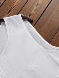 Solid Color Hollow Out Pleated Sleeveless Tank Top -Zanzea Shop 21279368 3c92 4c3a 8ef3 d010d9bd4b0f