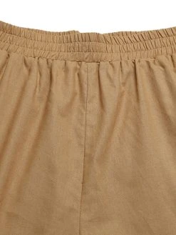 Solid Elastic Waist Pocket Lapel Two Pieces Suit -Zanzea Shop 257d2ae6 a47b 4497 9565 1bc2342d8a2f