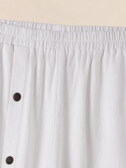 Women Solid Button Design Cotton Casual Cropped Pants 7 Women Solid Button Design Cotton Casual Cropped Pants -Zanzea Shop 25d816ae b538 4de5 86ec 0a4048fd8c10