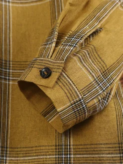 Plaid Print High-low Long Sleeve Stand Collar Dress -Zanzea Shop 27e3d578 309c 4525 a263 342043c32baa