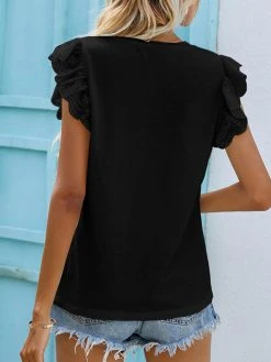 Women Plain V-Neck Lace Sleeve Splice Casual T-Shirt 7 Women Plain V-Neck Lace Sleeve Splice Casual T-Shirt -Zanzea Shop 28ad3127 f2f8 4b6e 9f23 6f0d11690945