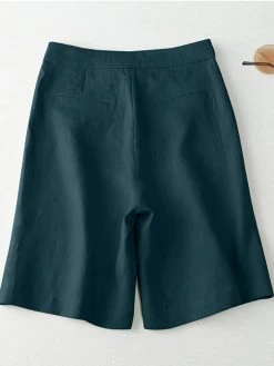 Solid Pocket Button Casual Loose Shorts -Zanzea Shop 28e87fd3 1e62 430d bad8 90955ed7f902