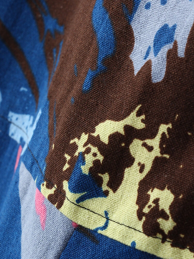 Print Strap Sleeveless Plus Size Jumpsuit With Pockets 10 Print Strap Sleeveless Plus Size Jumpsuit With Pockets - Image 10