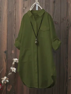 Women Solid Color Loose Casual Long Sleeve Shirts 7 Women Solid Color Loose Casual Long Sleeve Shirts -Zanzea Shop 2bb701b6 1246 499b 9b7f 1cfcfe9d04c0