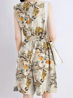 Random Flower Print Pocket Sleeveless Belt Wide Leg Romper 13 Random Flower Print Pocket Sleeveless Belt Wide Leg Romper -Zanzea Shop 2d1b9488 226e 41b2 a02c 9ae1d72014ac