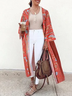 Floral Print Long Sleeve Plus Size Casual Cardigan For Women -Zanzea Shop 2db326b4 3788 43cf b689 e035b7fdf133