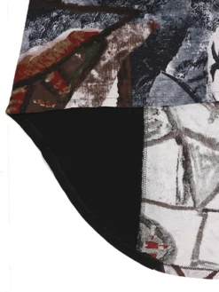 Vintage Print Patchwork Short Sleeve Plus Size Dress For Women -Zanzea Shop 3022e1a9 7131 46fc a26a c80874b64934