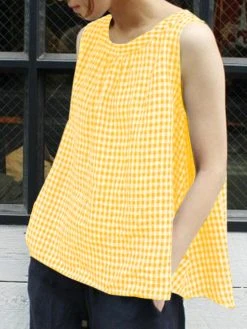 Plaid Knotted Round Neck Sleeveless Casual Tank Top 11 Plaid Knotted Round Neck Sleeveless Casual Tank Top -Zanzea Shop 3263406f 208b 4764 b5ef 77ac1f1a6031