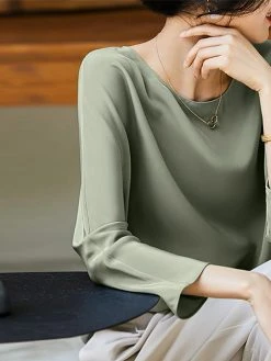 Solid Raglan Sleeve Crew Neck T-shirt For Women 23 Solid Raglan Sleeve Crew Neck T-shirt For Women -Zanzea Shop 33379fe8 0f6b 4b7f abfe f2fcbc0b9b57