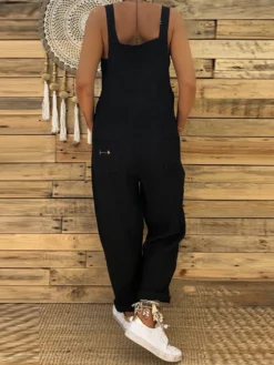 Bohemian Solid Color Straps Loose Plus Size Jumpsuit -Zanzea Shop 33d824fa d6fc 426a a6ab 6f74014bcf5d