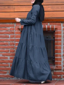 Casual Solid Color Loose Plus Size Maxi Dress With Pockets -Zanzea Shop 3bf23ed3 1405 4804 8610 6dfa391834e9