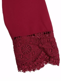 Sexy V Neck Lace Crochet 3/4 Sleeve Slim Blouse For Women 20 Sexy V Neck Lace Crochet 3/4 Sleeve Slim Blouse For Women -Zanzea Shop 3f74052e f316 43c8 b2ce fb9c74124b77