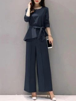Solid Belt Asymmetrical Hem Long Sleeve Two Pieces Suit 7 Solid Belt Asymmetrical Hem Long Sleeve Two Pieces Suit -Zanzea Shop 3f946ca6 c514 4ee0 aadd 0cb2e7afa600