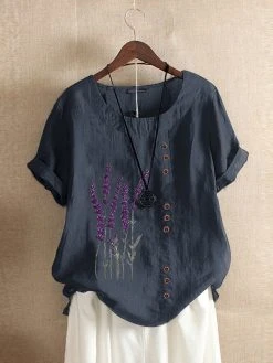 Women's Floral Embroidery Short Sleeve Tops 5 Women's Floral Embroidery Short Sleeve Tops -Zanzea Shop 41bd476d debe 4b3c ab32 ae1c87b4ee71
