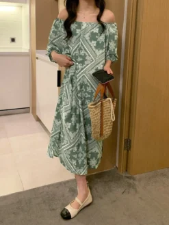 Tribal Paisley Print Off Shoulder 3/4 Sleeve Dress 16 Tribal Paisley Print Off Shoulder 3/4 Sleeve Dress -Zanzea Shop 44f80c55 aec9 4af0 9498 572b764b866a