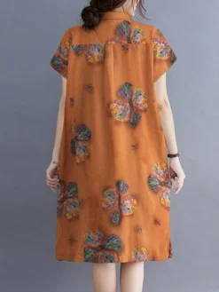 Flower Print Button Pocket Casual Cotton Midi Dress 13 Flower Print Button Pocket Casual Cotton Midi Dress -Zanzea Shop 472cbb29 eec6 4279 a364 7f40ef855e3d