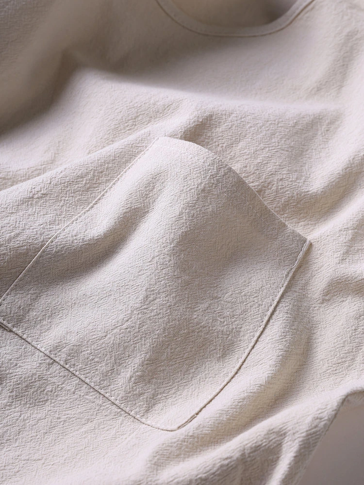 Casual Women Mori Pocket O-Neck 3/4 Sleeve Loose Blouse 11 Casual Women Mori Pocket O-Neck 3/4 Sleeve Loose Blouse - Image 11