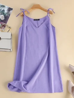 Women Solid Tie Spaghetti Strap Cotton Casual Dress 13 Women Solid Tie Spaghetti Strap Cotton Casual Dress -Zanzea Shop 4b1177b6 b4ad 4644 bff3 9439440fc5c5