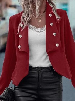 Solid Long Sleeve Lapel Blazer For Women -Zanzea Shop 4cf0c3c9 3531 4fd7 abe5 fc97d650015e