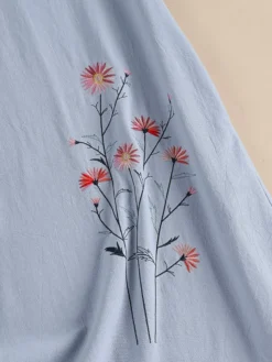 Women Floral Embroidered V-Neck Cotton Short Sleeve Dress 18 Women Floral Embroidered V-Neck Cotton Short Sleeve Dress -Zanzea Shop 4e8b1ff9 c297 437e a672 6dc4a843df7d