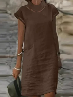 Women Hollow Lace Splice High Neck Cotton Plain Dress 10 Women Hollow Lace Splice High Neck Cotton Plain Dress -Zanzea Shop 4fd6c0a3 22e9 495d 8f72 b98512e83a0a