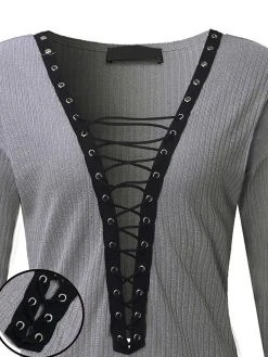 Criss-Cross Long Sleeve V-neck Blouses 23 Criss-Cross Long Sleeve V-neck Blouses -Zanzea Shop 51a05f82 d4a2 4b10 86bf 32f4c65c1c23