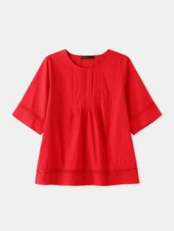 Solid Color O-neck Short Sleeve Plus Size Blouse -Zanzea Shop 51ab1951 c843 45dc a97a 545e7b03f5d4