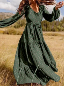 Floral Print Long Sleeves V-neck Casual Dress For Women 9 Floral Print Long Sleeves V-neck Casual Dress For Women -Zanzea Shop 52a2c208 8160 43ba 806a 265c68773128