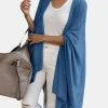 Solid Dolman Sleeve Open Front Casual Kimono