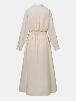 Solid Pocket Button Lapel Long Sleeve Maxi Shirt Casual Dress -Zanzea Shop 56de1953 901e 4fac ae66 f51102ffd601