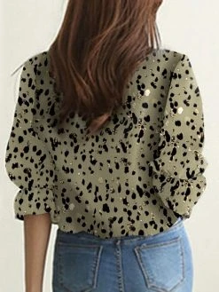 Random Allover Print Crew Neck Casual 3/4 Sleeve Blouse 21 Random Allover Print Crew Neck Casual 3/4 Sleeve Blouse -Zanzea Shop 5923534f bbe7 439e 9167 84f1786aa63c