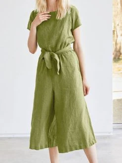 Solid Pocket Short Sleeve Wide Leg Jumpsuit With Belt 18 Solid Pocket Short Sleeve Wide Leg Jumpsuit With Belt -Zanzea Shop 594fe408 6e79 4ed3 8176 fe59ca6f50c5