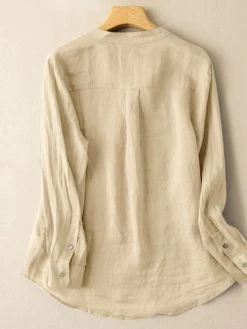 Solid Long Sleeve Button Front Casual Women Blouse -Zanzea Shop 5c4ea570 3aba 4aa0 b061 aee2f0264a6d